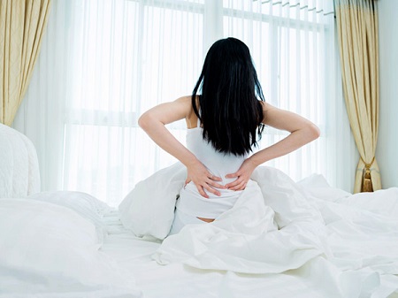 Đau lưng, đau vùng chậu - Triệu chứng viêm loét cổ tử cung